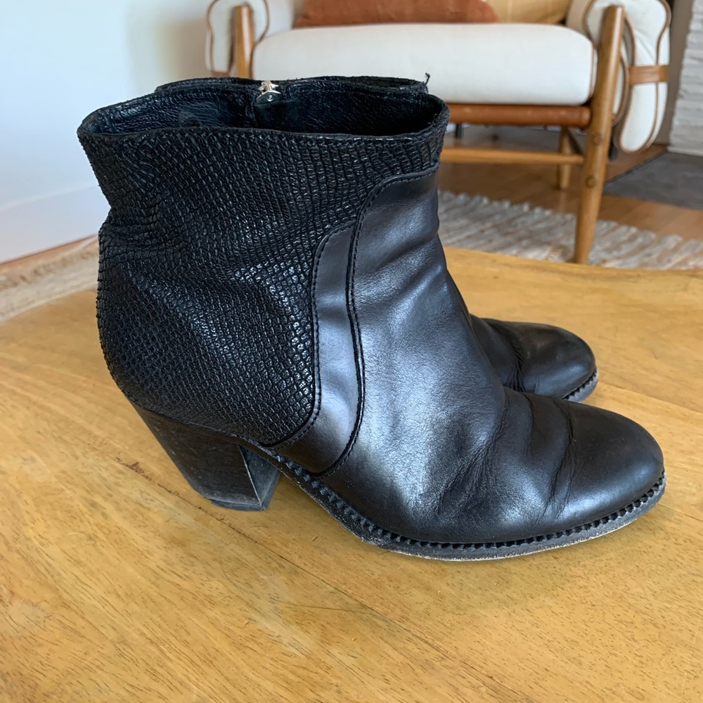 Black ankle boots
